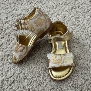 Dolce & Gabbana Kids Gold Sandals